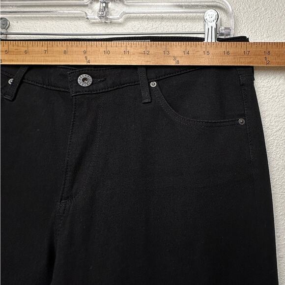 AG Adriano Goldschmied The Prima Crop Black Jeans Women’s 31 Cigarette - Picture 11 of 12